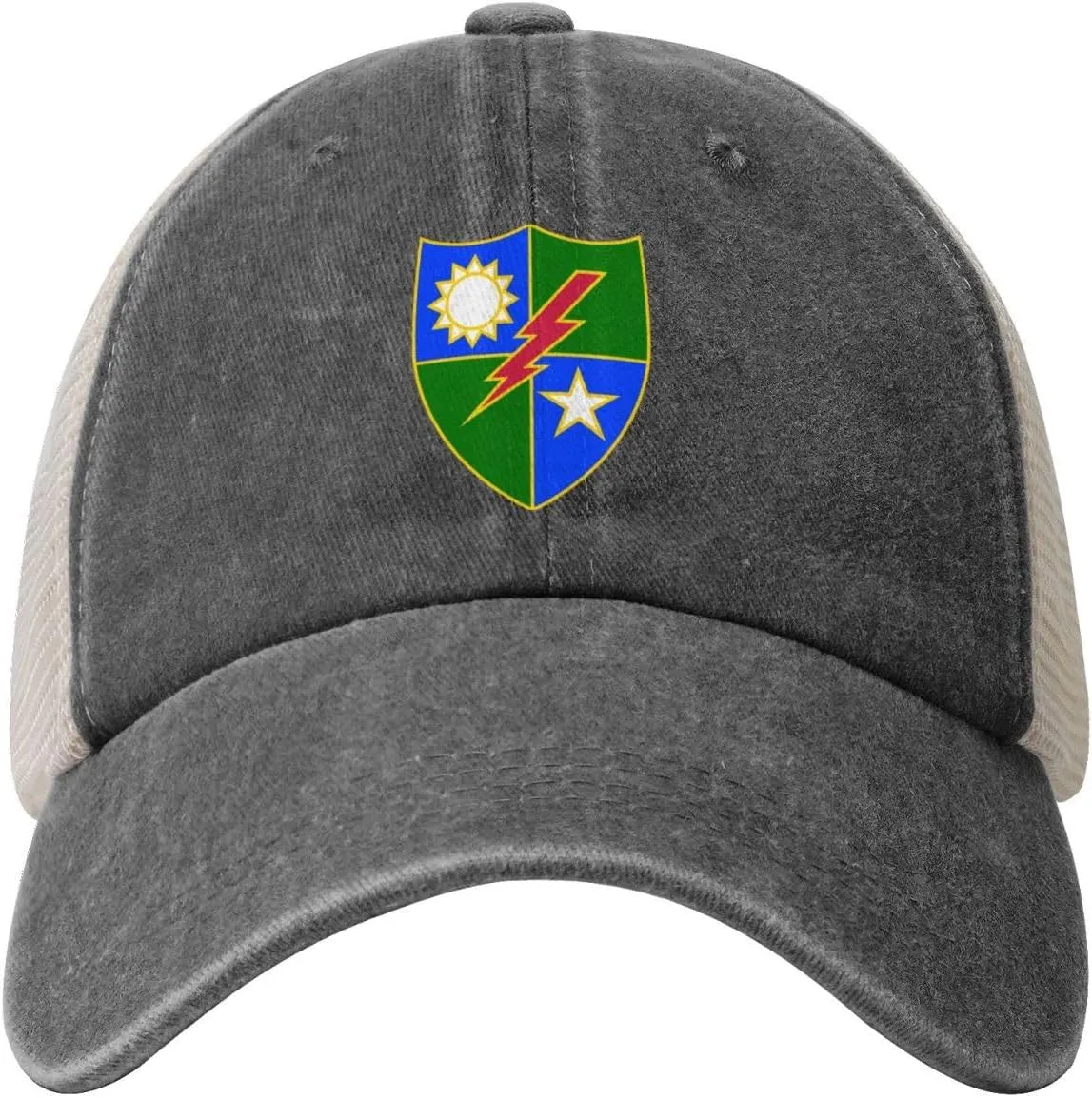 75th Ranger Regiment Distinctive Unit Insignia Baseball Cap Women Men Mesh-Back Hat Retro Trucker Hats Sun Hat