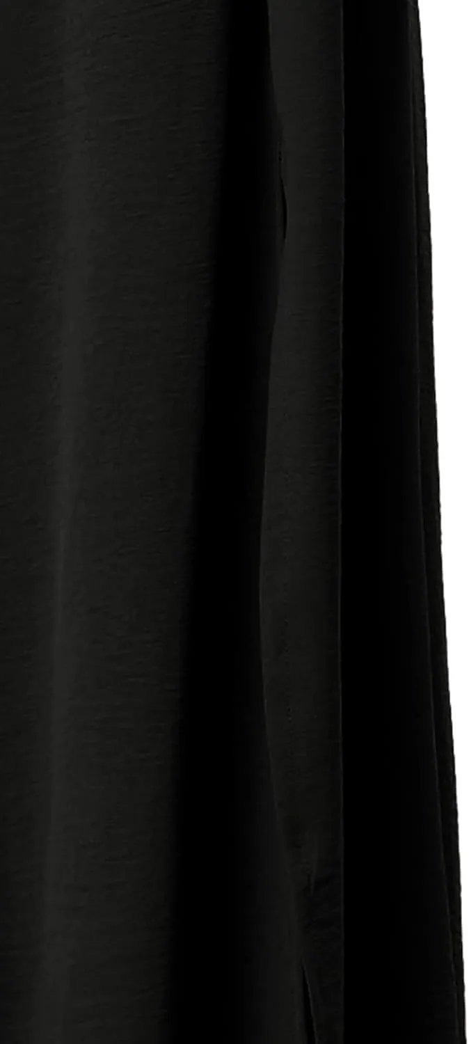 Allegra K Women's High Slit Hem High Waist Casual Wide Leg Long Palazzo Pants