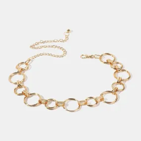 Alloy Chain Circle Belt