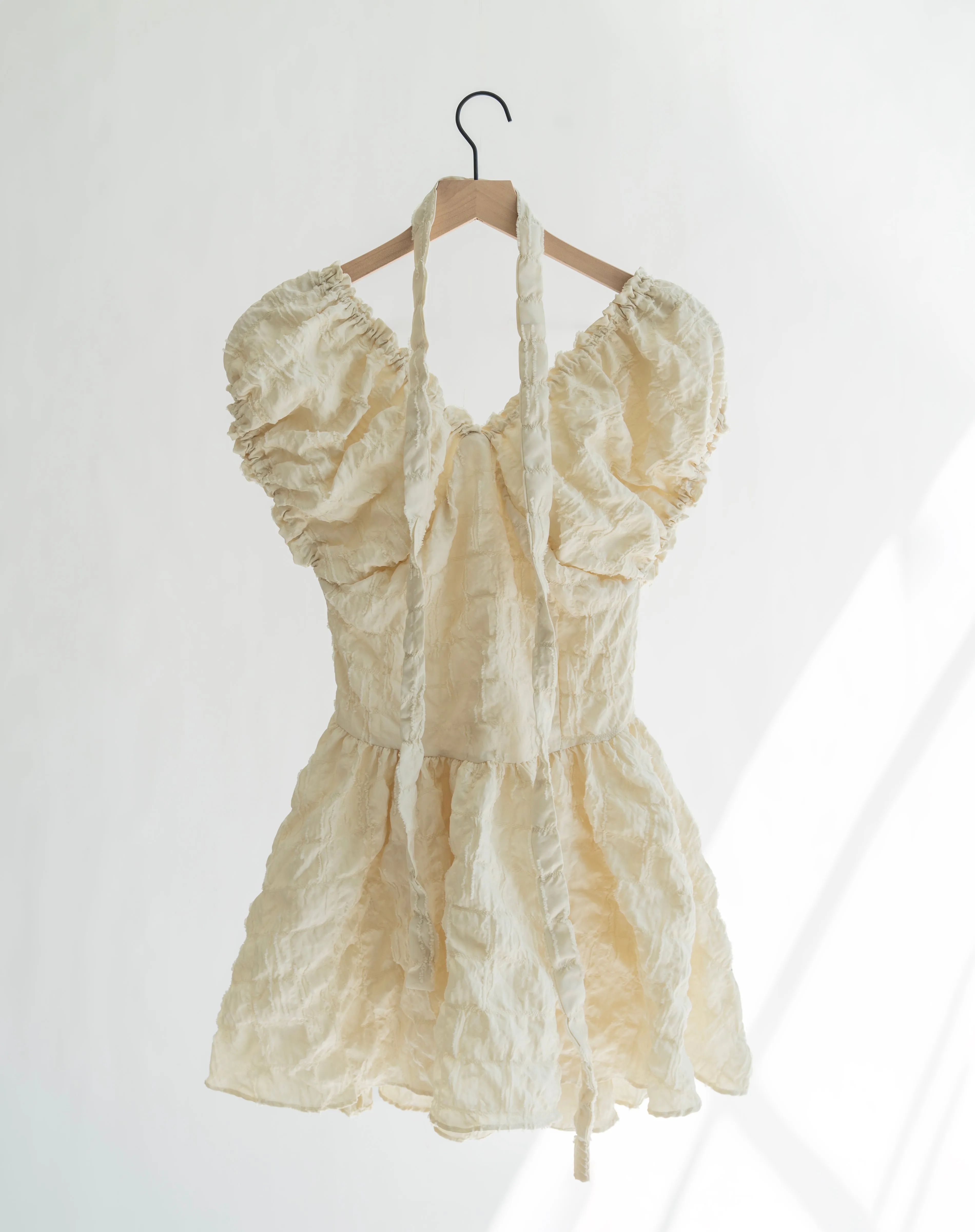 Amelia Off Shoulder Mini Dress, Light Sage