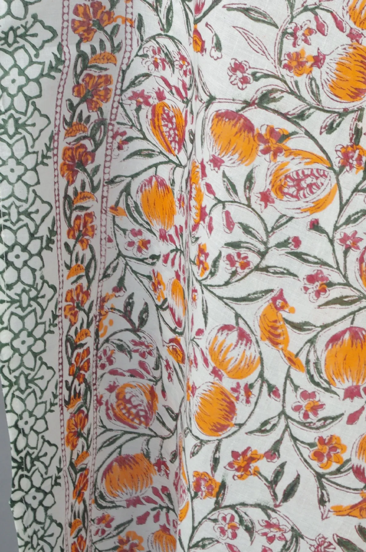 Beach Coverup Sarong Pareo - Birds And Fruits Design
