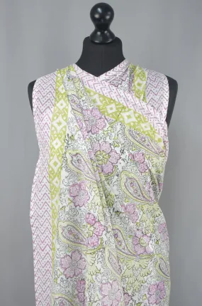 Beach Coverup Sarong Pareo - Purple Paisley