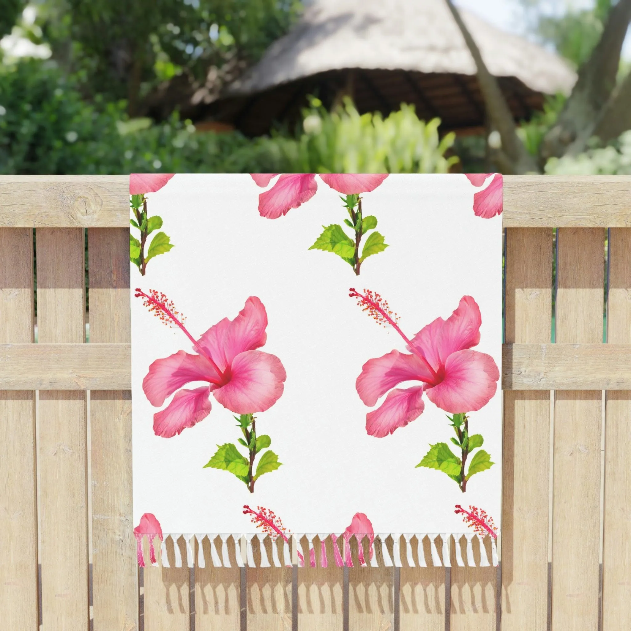 Beachside Bliss Tropical Tassel Wrap for Adventurous Souls