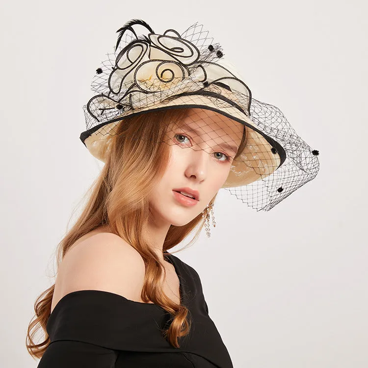 BerriesJam - 2024 Summer Elegant Sun Protection Basin Hat