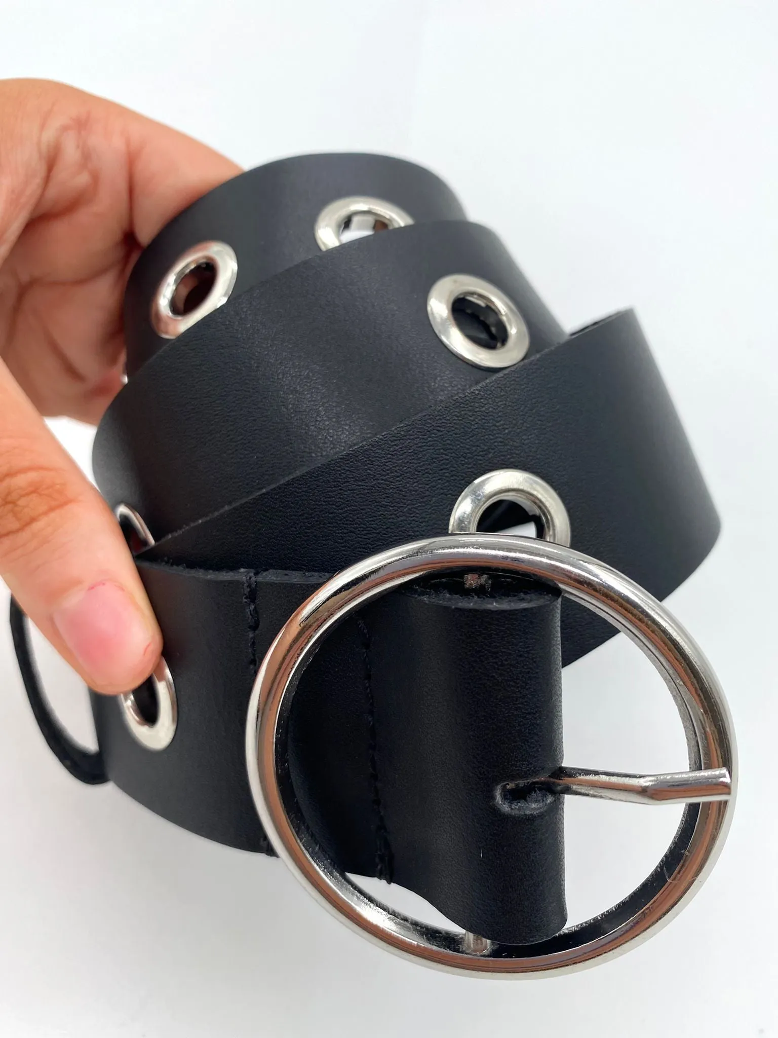 Billie Leather Belt (Black)