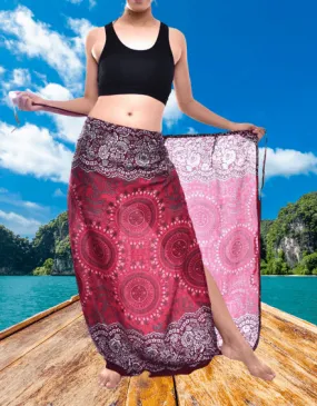 Bohotusk Red Sun Glow Sarong Super Soft 150cm x 110cm