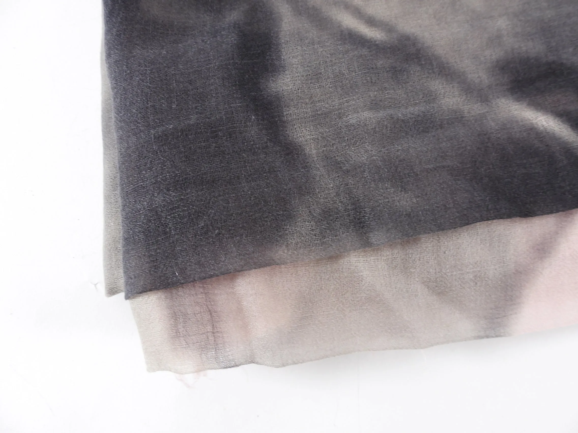 Brunello Cucinelli Pink and Grey Light Cashmere Shawl Scarf