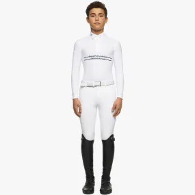 CAVALLERIA TOSCANA BOYS PRINTED STRIPE CT LOGO L/S SHIRT