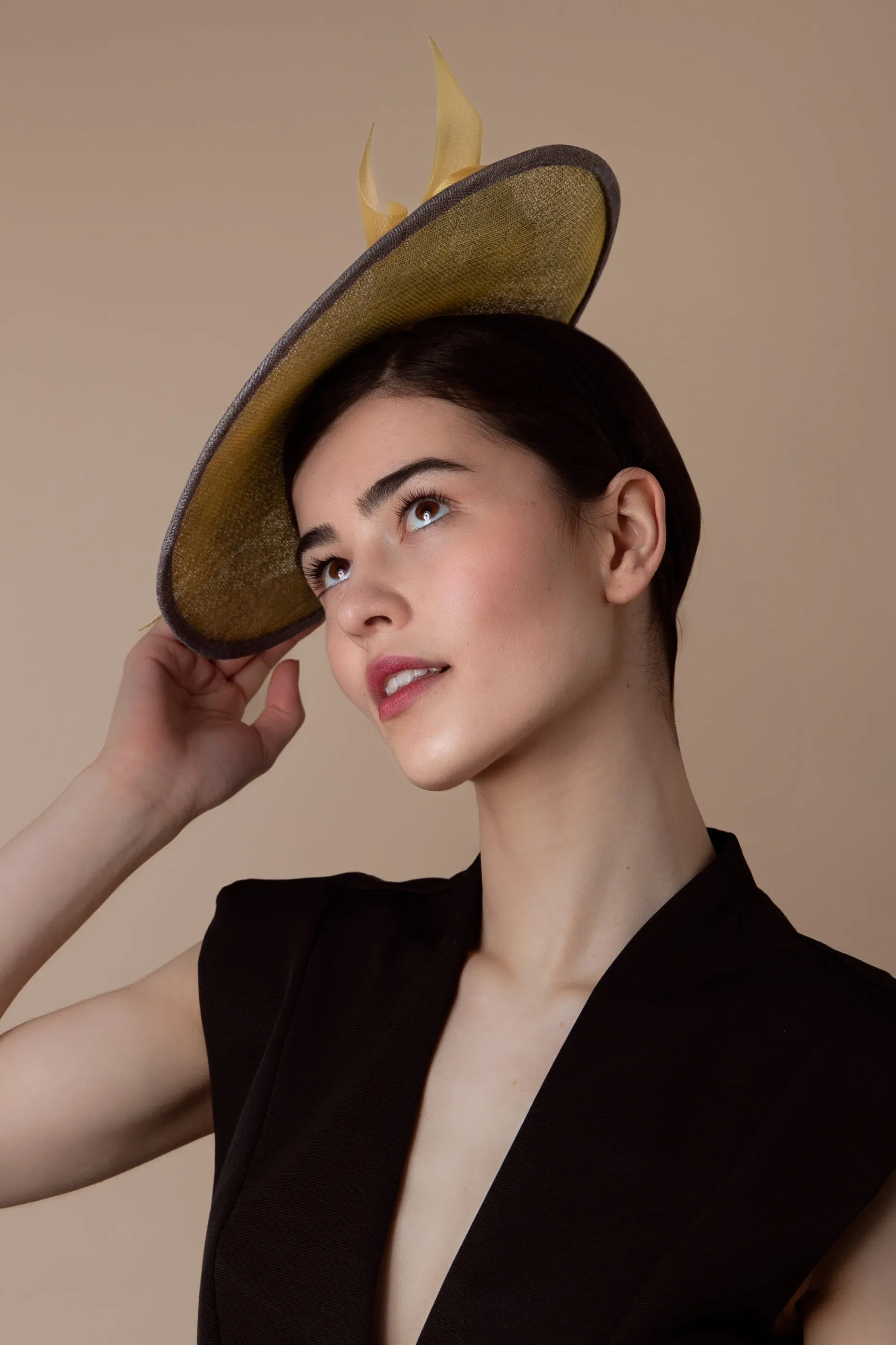 Disc Hat with Bow Detail - Kalina