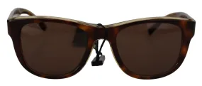 Dolce & Gabbana Chic Unisex Brown Acetate Sunglasses