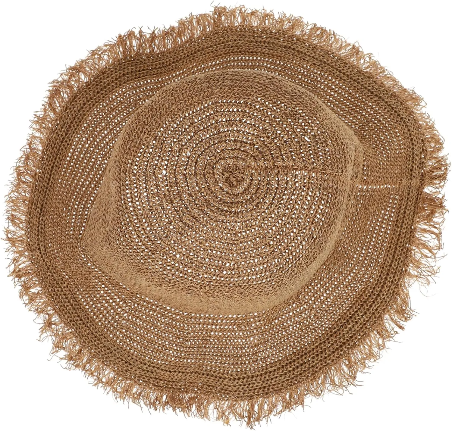 Elegant Women's Sun Hat Wide Brim Straw Cap Sun Protection Ideal for Outdoor Activities Khaki