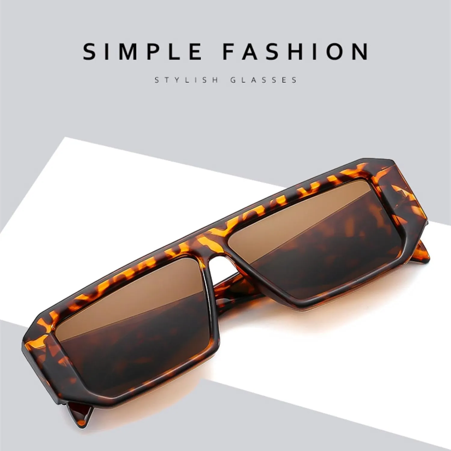 Fashion Cycling Sports Style Large Frame Eyeglasses for Women Retro