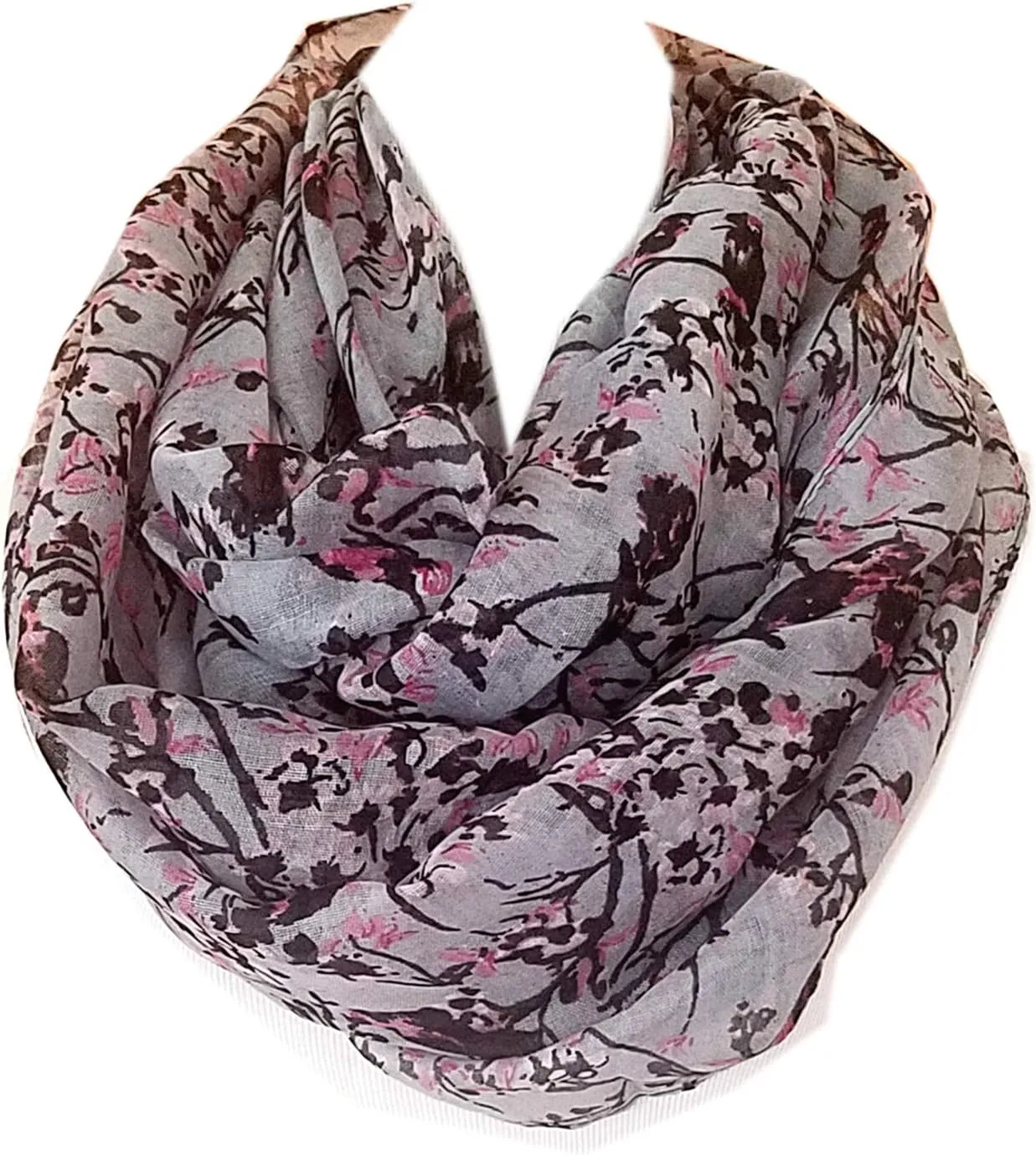 Floral Butterfly Bird Dragonfly Light Weight X Large Infinity Scarf
