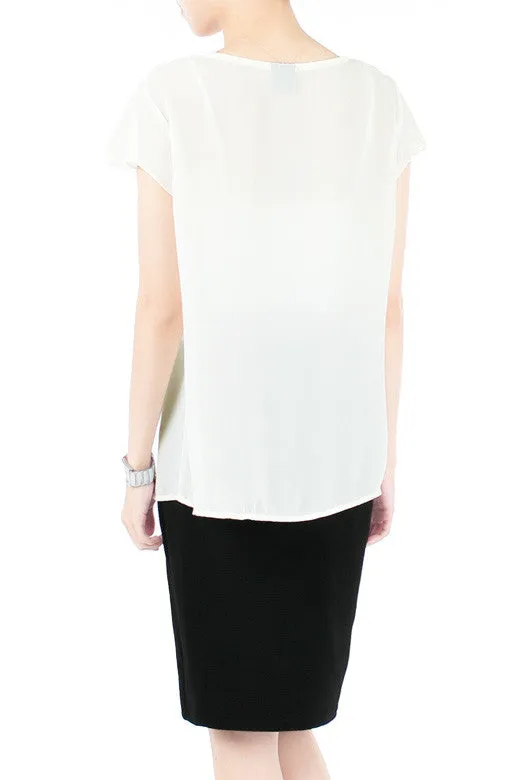 Flow And Flutter Blouse - White