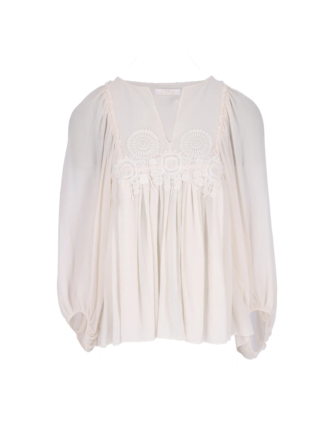 flowy silk blouse