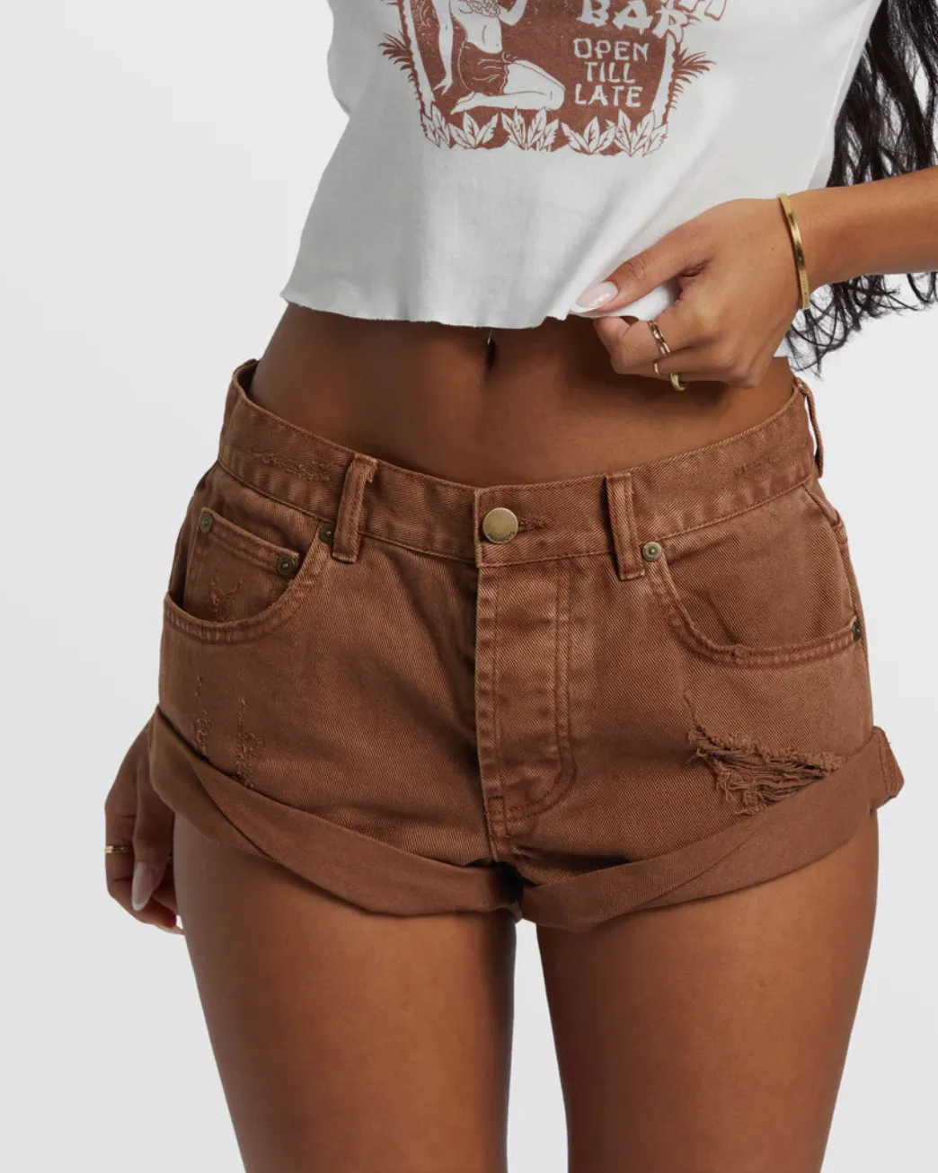 Get Low Short Denim Shorts (CRC0)