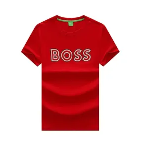 HB Breathable T-Shirt Printed White Logo Designed- Red