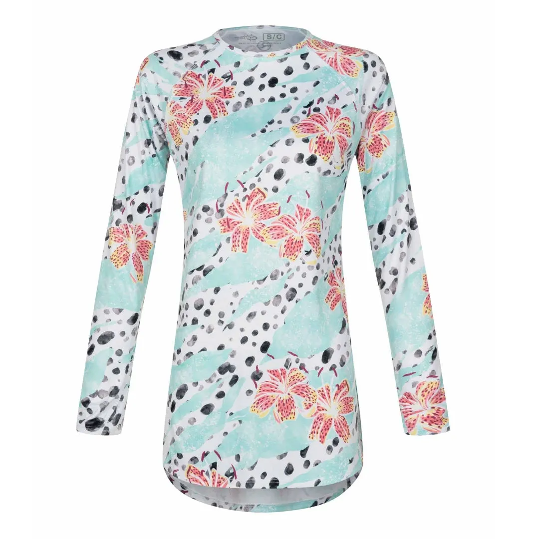 Jax Beach Long Sleeve UV Cover Up (Waterlily)