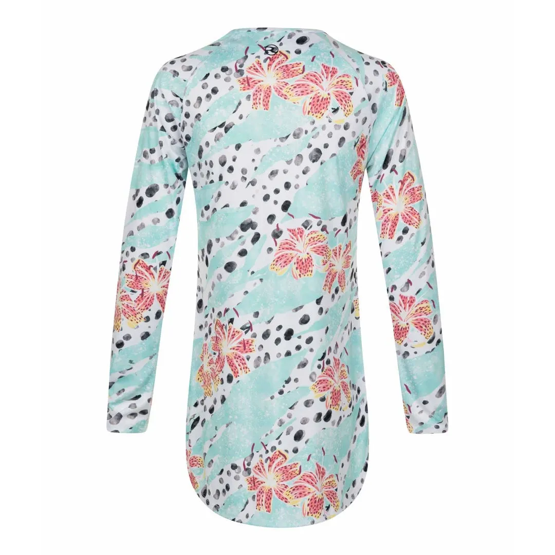 Jax Beach Long Sleeve UV Cover Up (Waterlily)