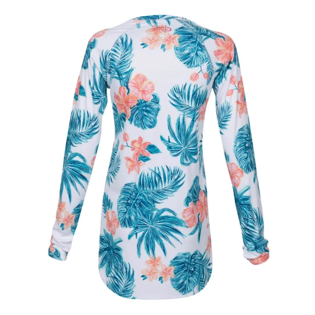 Jax Beach Long Sleeve UV Cover Up (Waterlily)