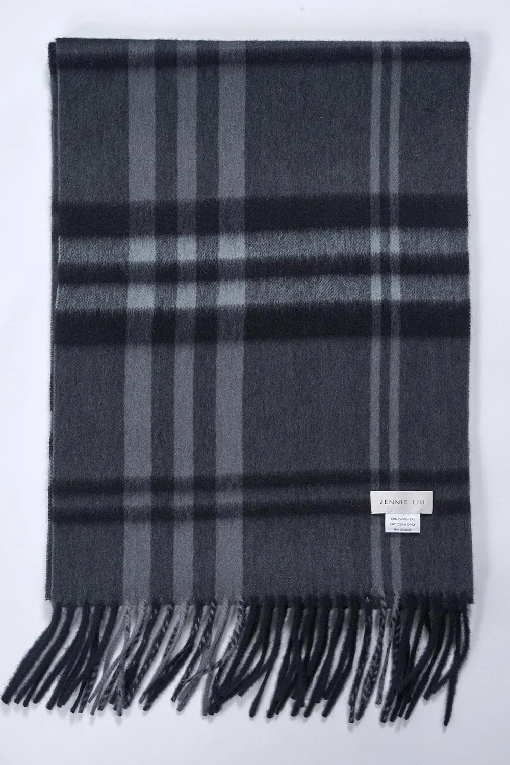 JENNIE LIU Women's 100% Pure Cashmere Scarf for Women