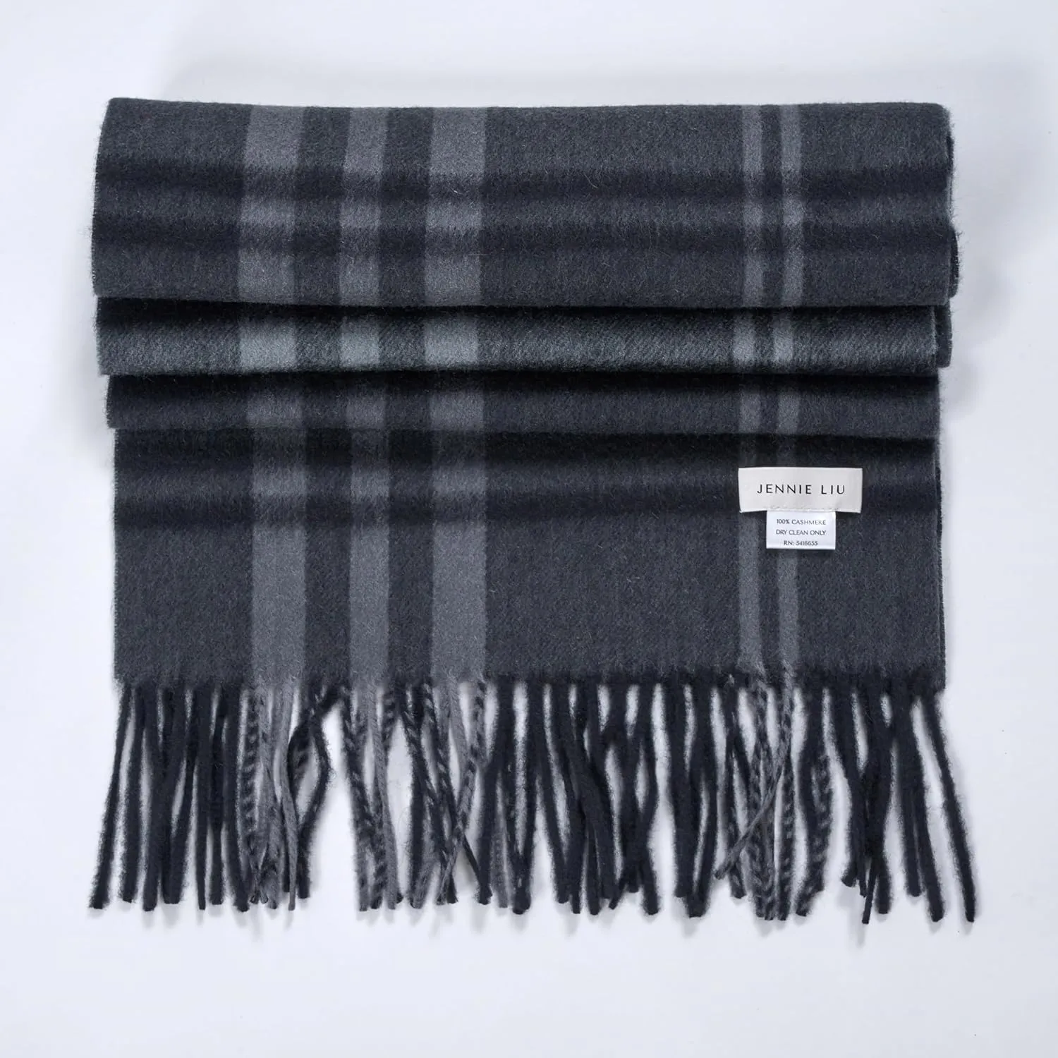 JENNIE LIU Women's 100% Pure Cashmere Scarf for Women