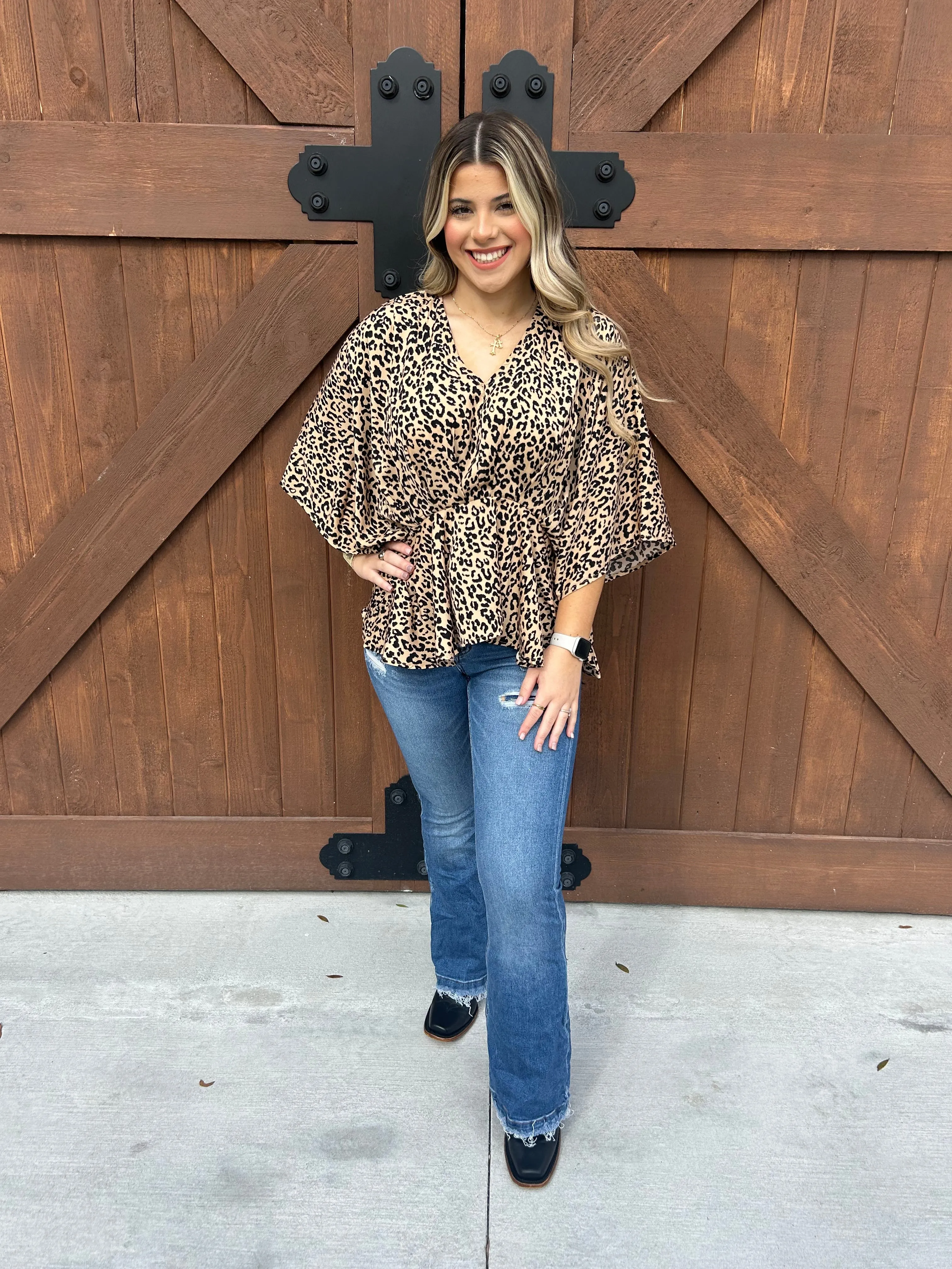 Leaping Leopard Blouse