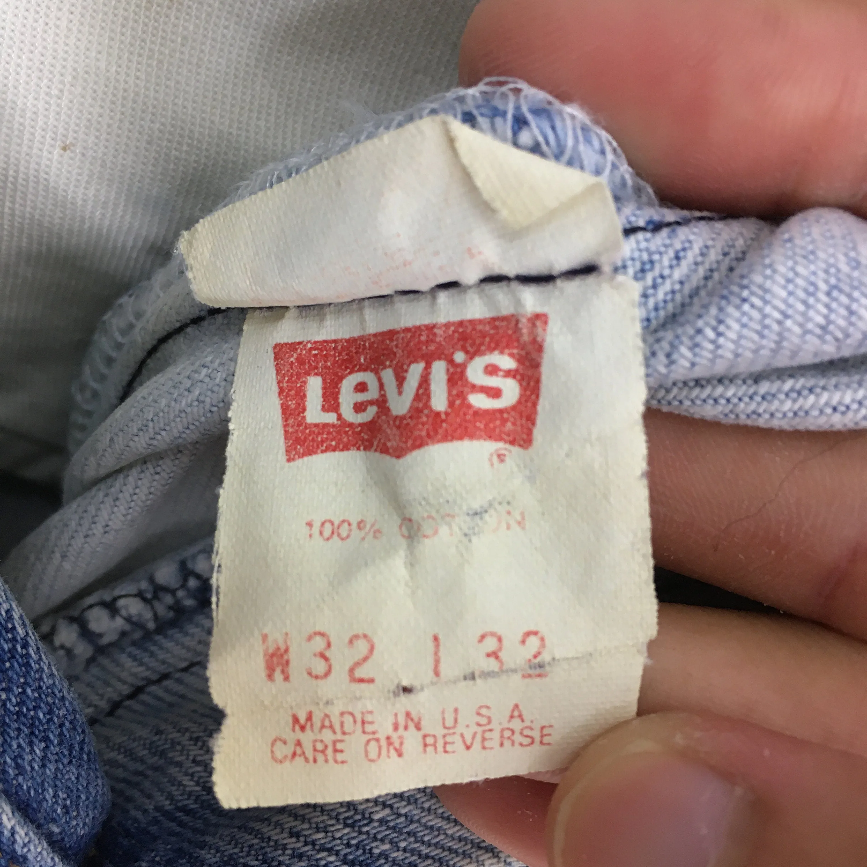 Levi's 501 Stonewash Faded Dirty Jeans Size 31x32