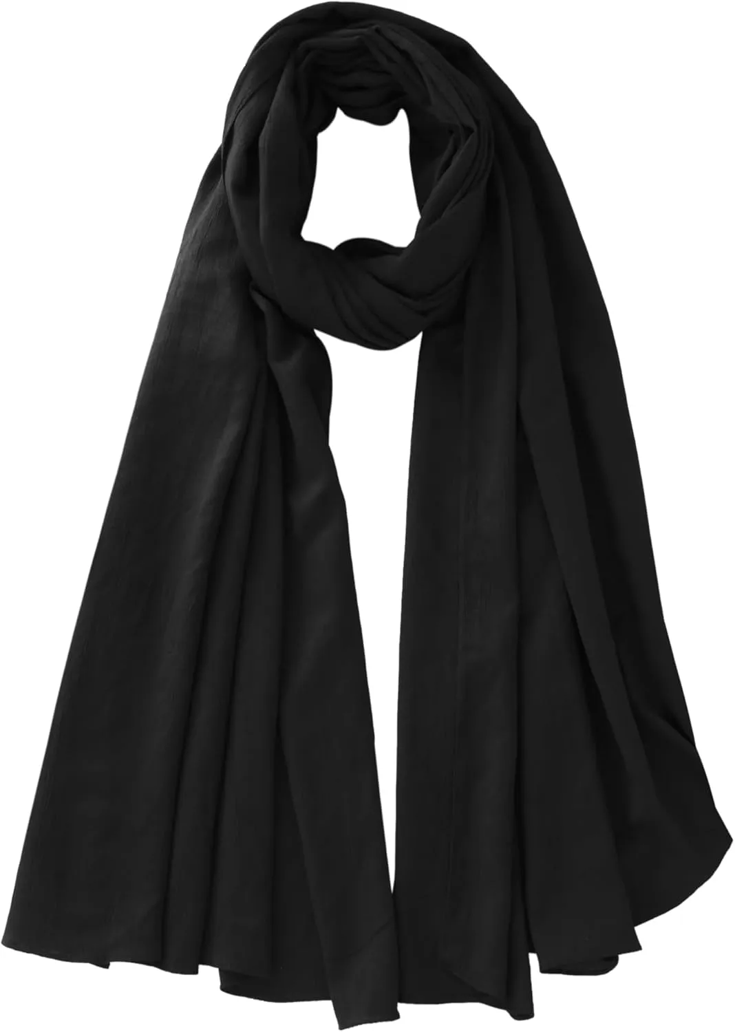 Long Lightweight Soft Scarf for Women and Men Large Shawl Wrap Cotton Blend Scarves