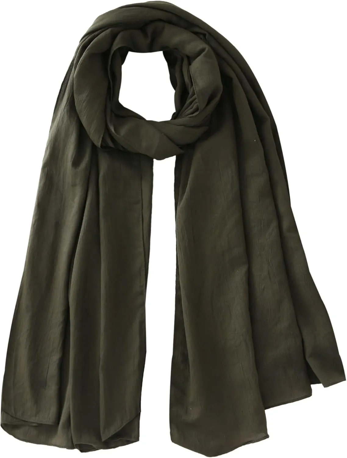 Long Lightweight Soft Scarf for Women and Men Large Shawl Wrap Cotton Blend Scarves