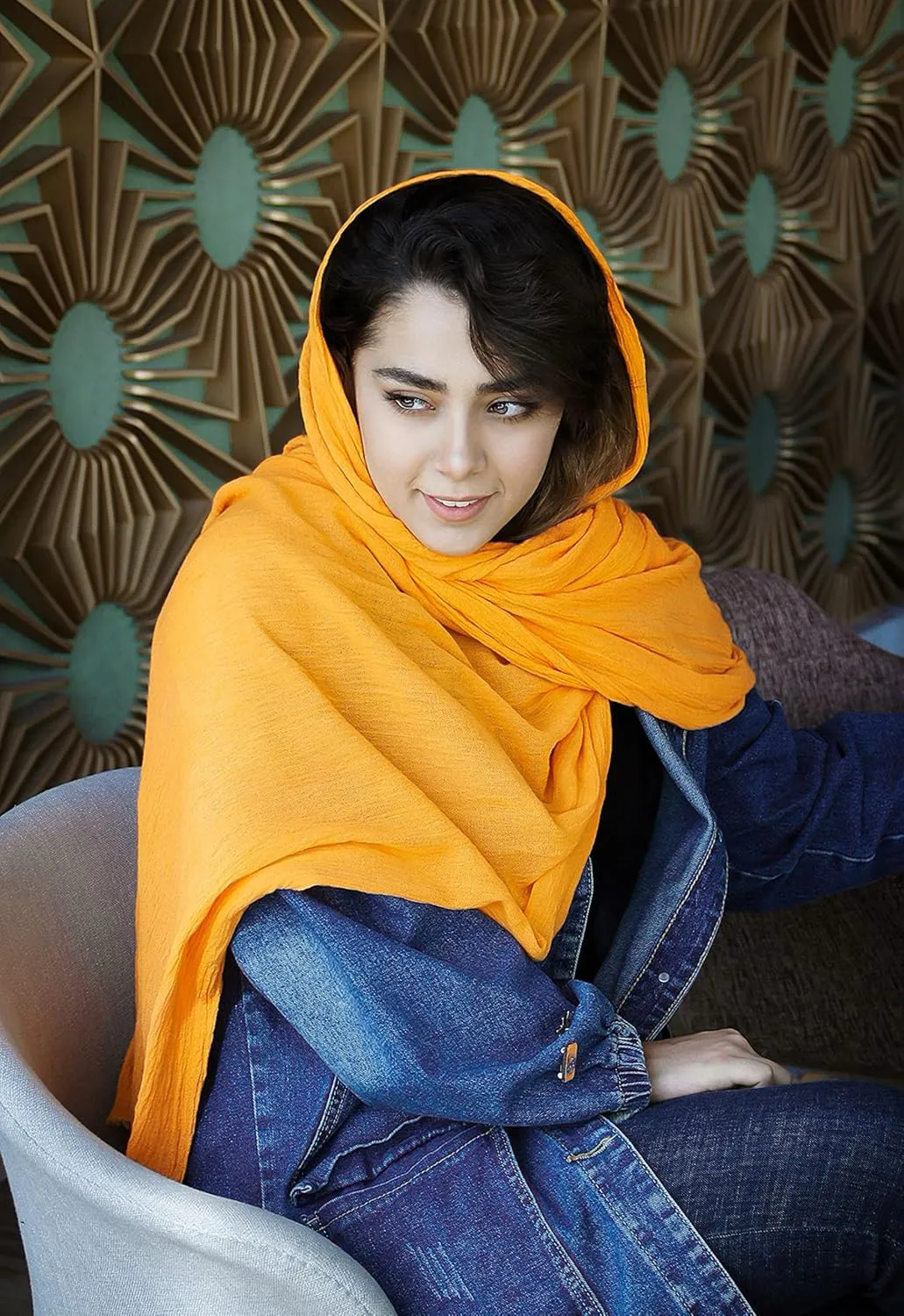 Long Lightweight Soft Scarf for Women and Men Large Shawl Wrap Cotton Blend Scarves