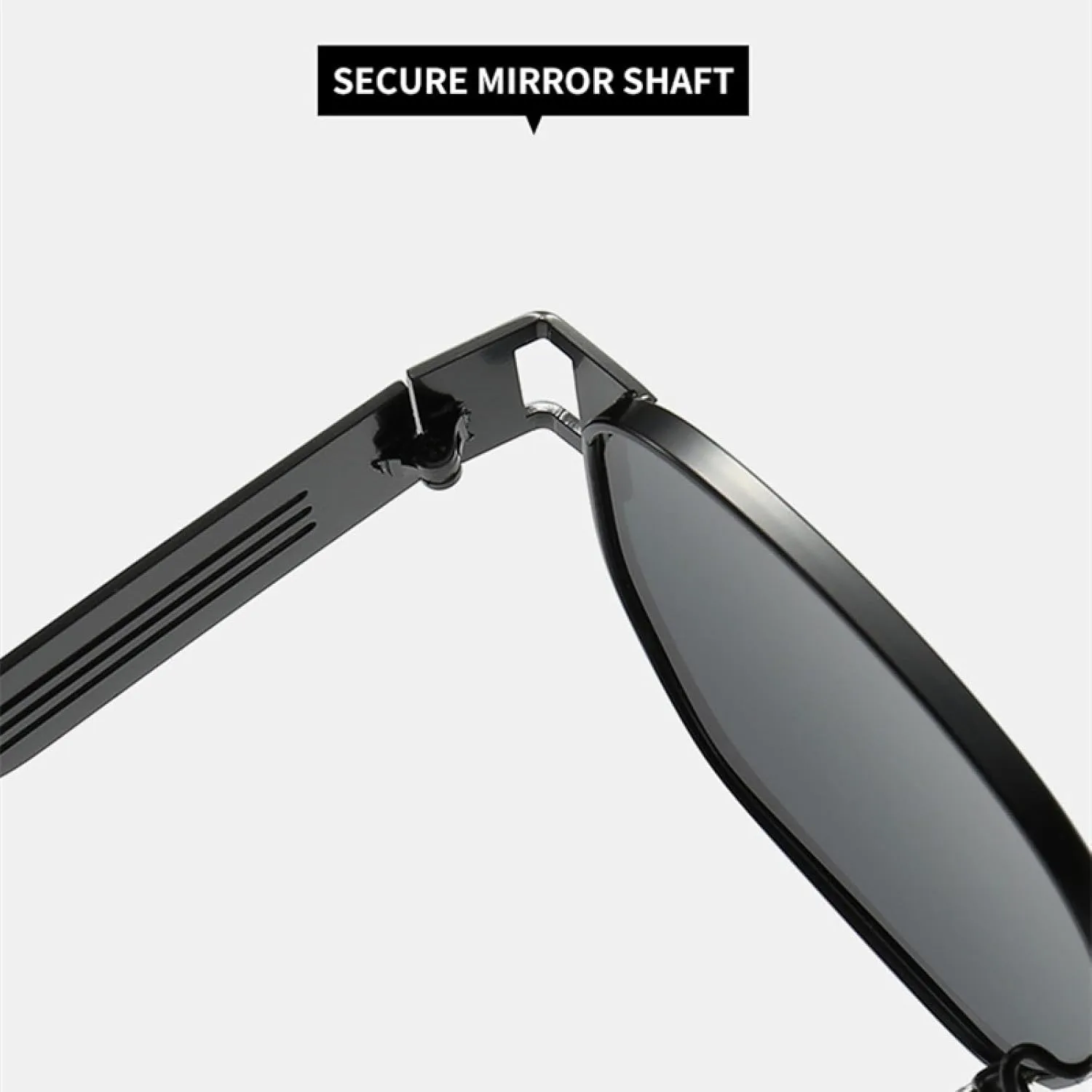 Men Punk Metal Sunglasses Retro Shades Uv400 Women Hollow Wide Legs Sun Glasses