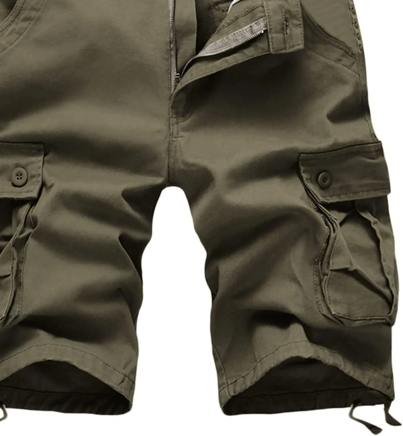 Mens Cargo Shorts Relaxed Fit Stretch Waist Multi Pocket Athletic Jogger Shorts Lightweight Tooling Shorts No Belt