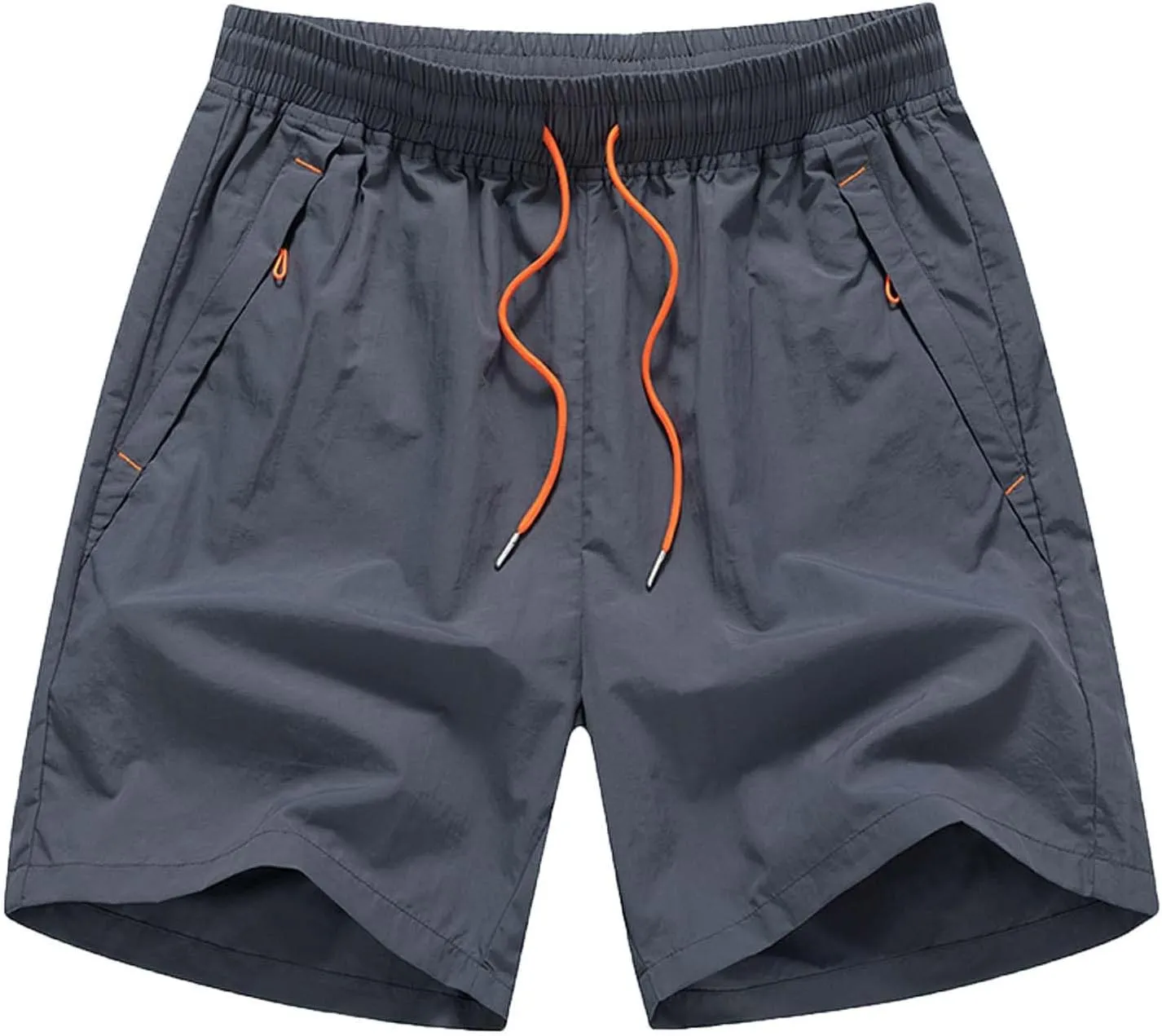 Mens Casual Elastic Waist Short Relaxed Drawstring Cargo Stretch Short Workout Lightweight Shorts