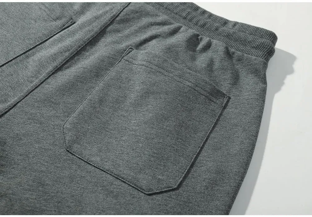 Mens Shorts Athletic Cotton Relaxed Fit Shorts Comfy Cargo Shorts Wide Leg Men Summer Beach Shorts Multic-Pocket Loose