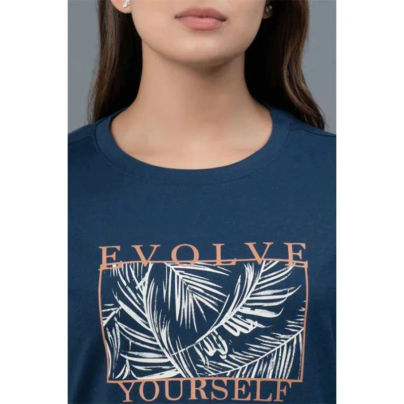 Mode by RedTape Casual Graphic Print Cotton T-Shirt for Women | Half Sleeves Cotton T-Shirt