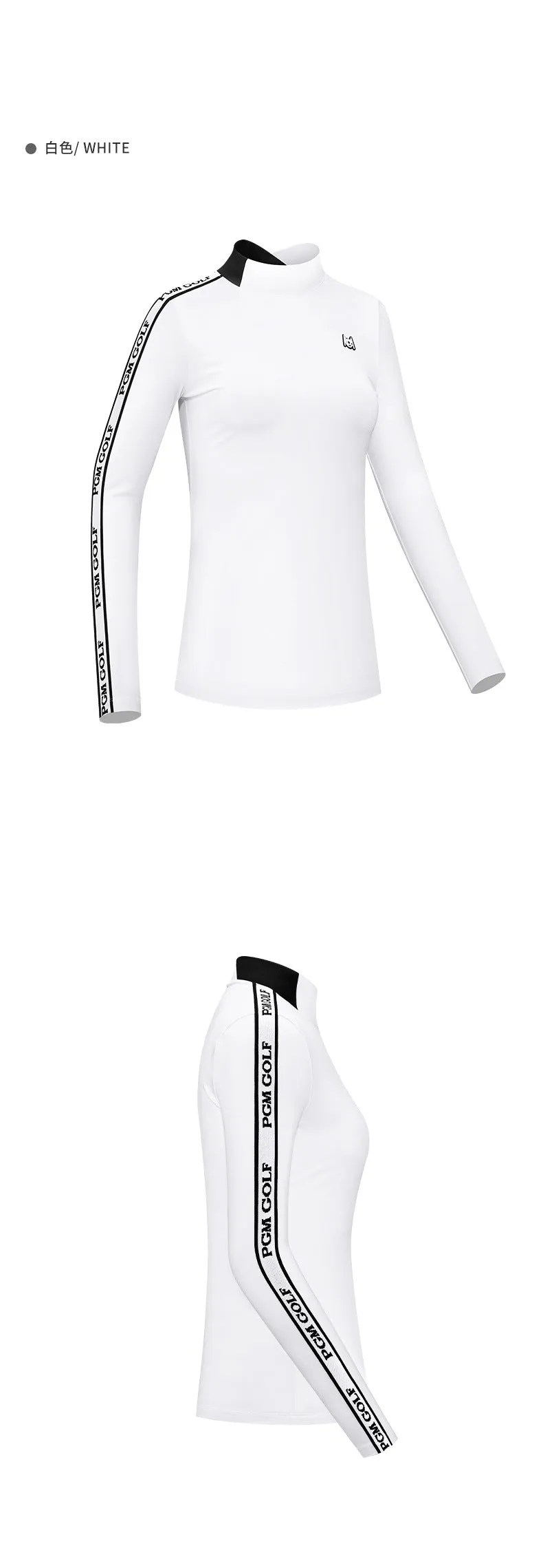 PGM YF478 high quality women long sleeve golf polo shirt custom breathable golf shirt
