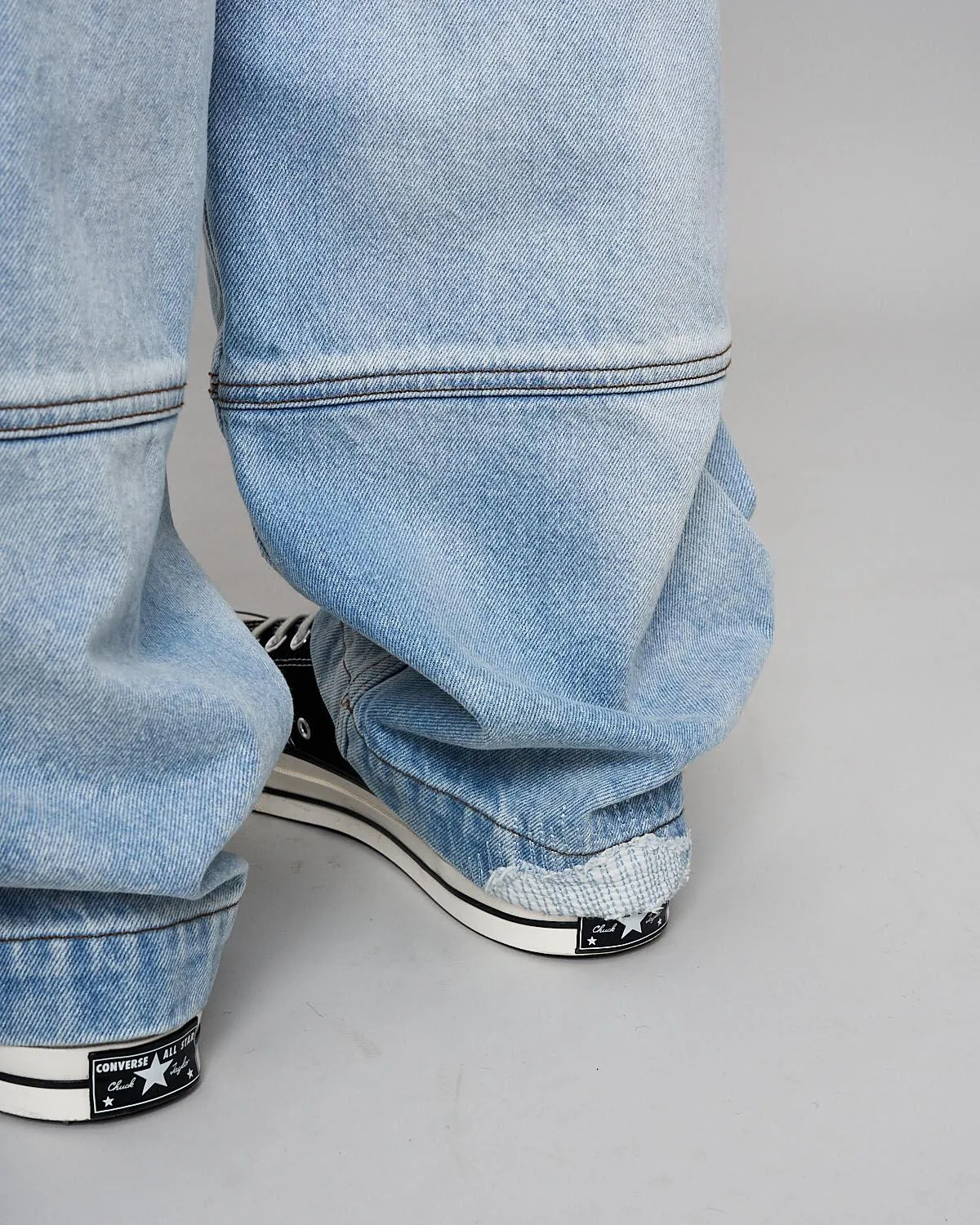 Repaired Jeans - Light Blue