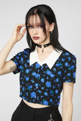 Rosie Collar Crop Blouse