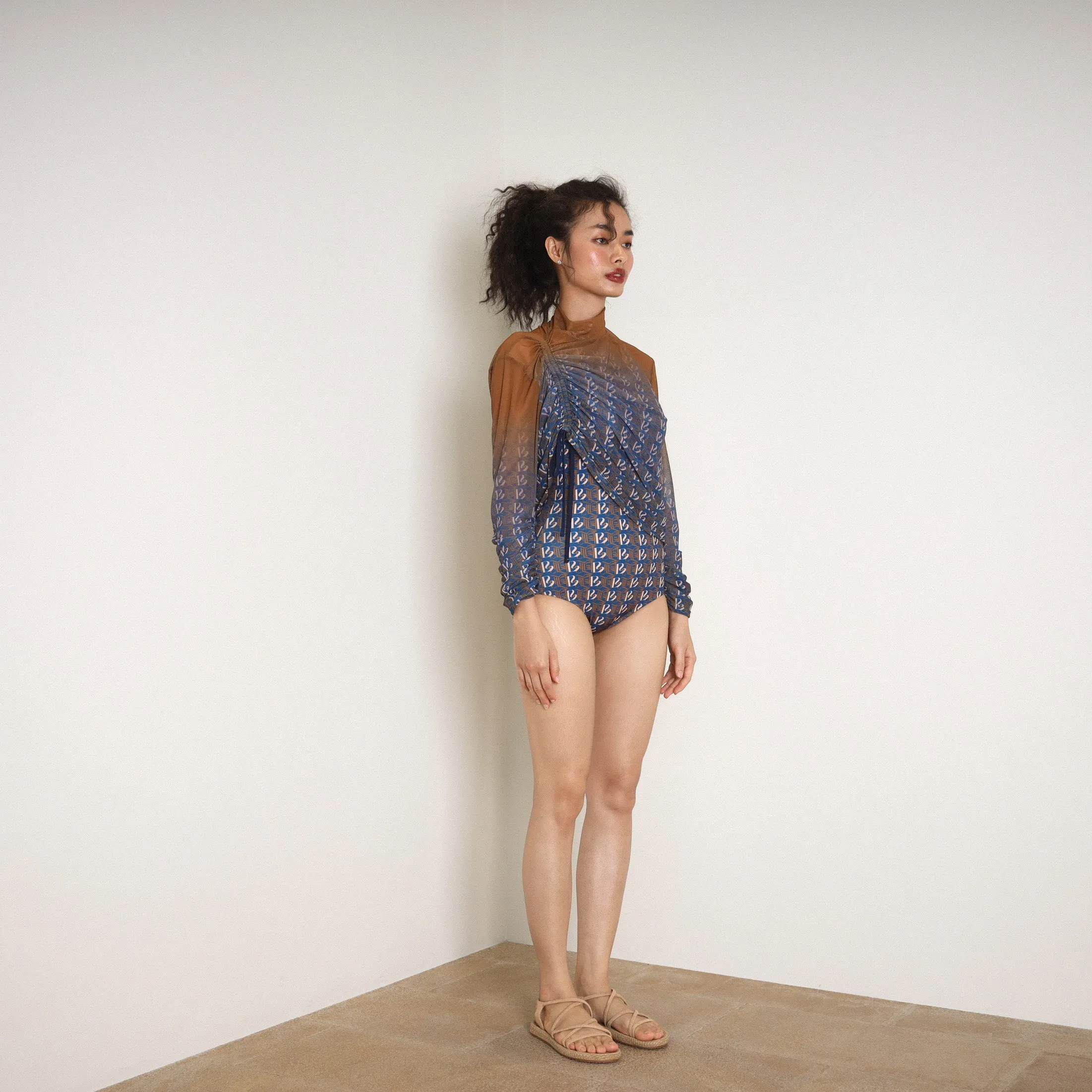 String Blouse - NIGHTFALL MONOGRAM