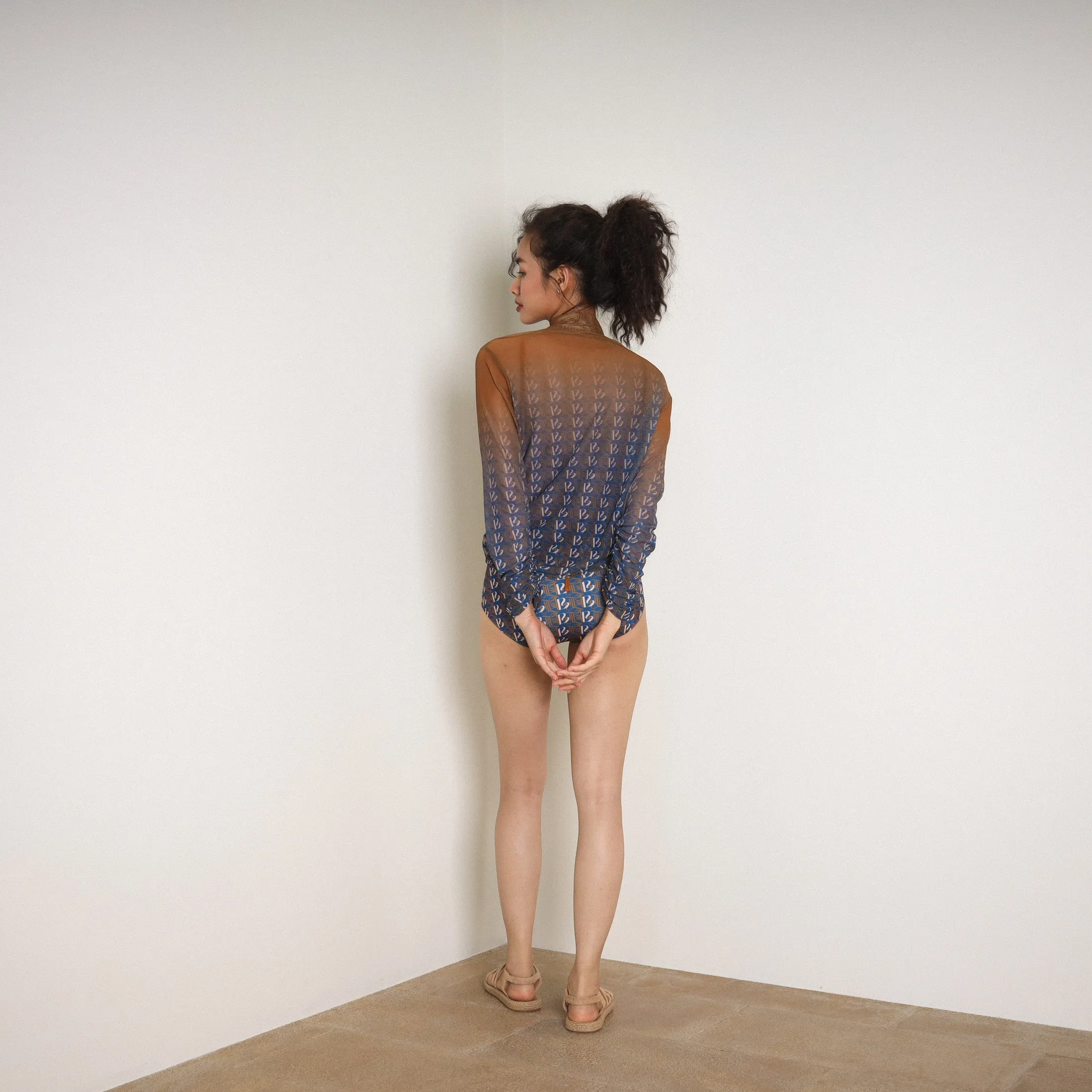 String Blouse - NIGHTFALL MONOGRAM