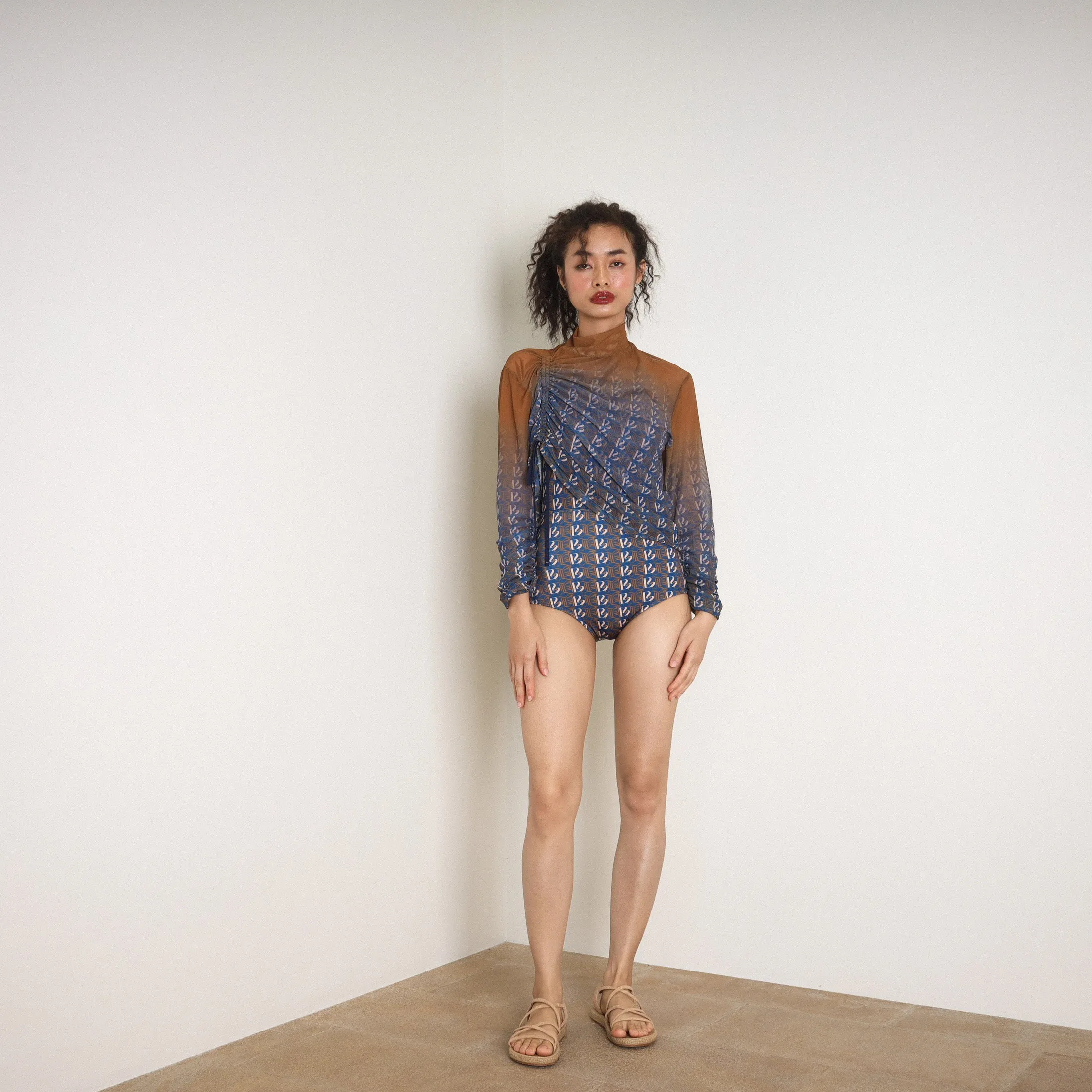 String Blouse - NIGHTFALL MONOGRAM
