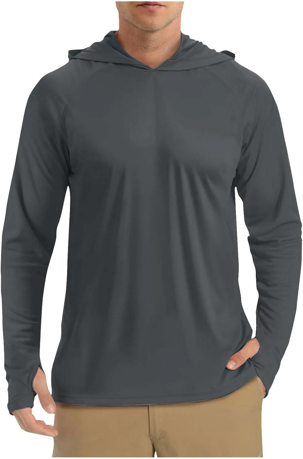 Sun Shirt UPF 50  Men's Fishing Long Sleeve UV Protection Hoodie Hiking Rash Guard Beach Swimming Running Pullover