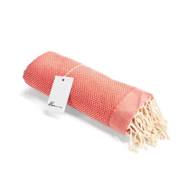Turkish Beach Towel - Coral