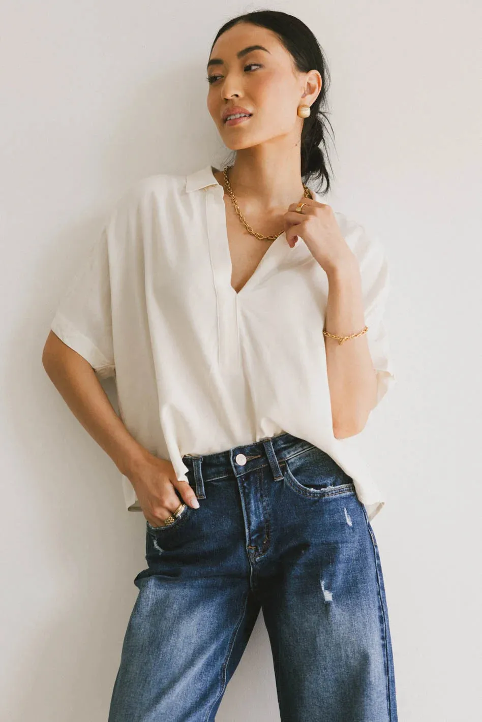 Una Collared Blouse