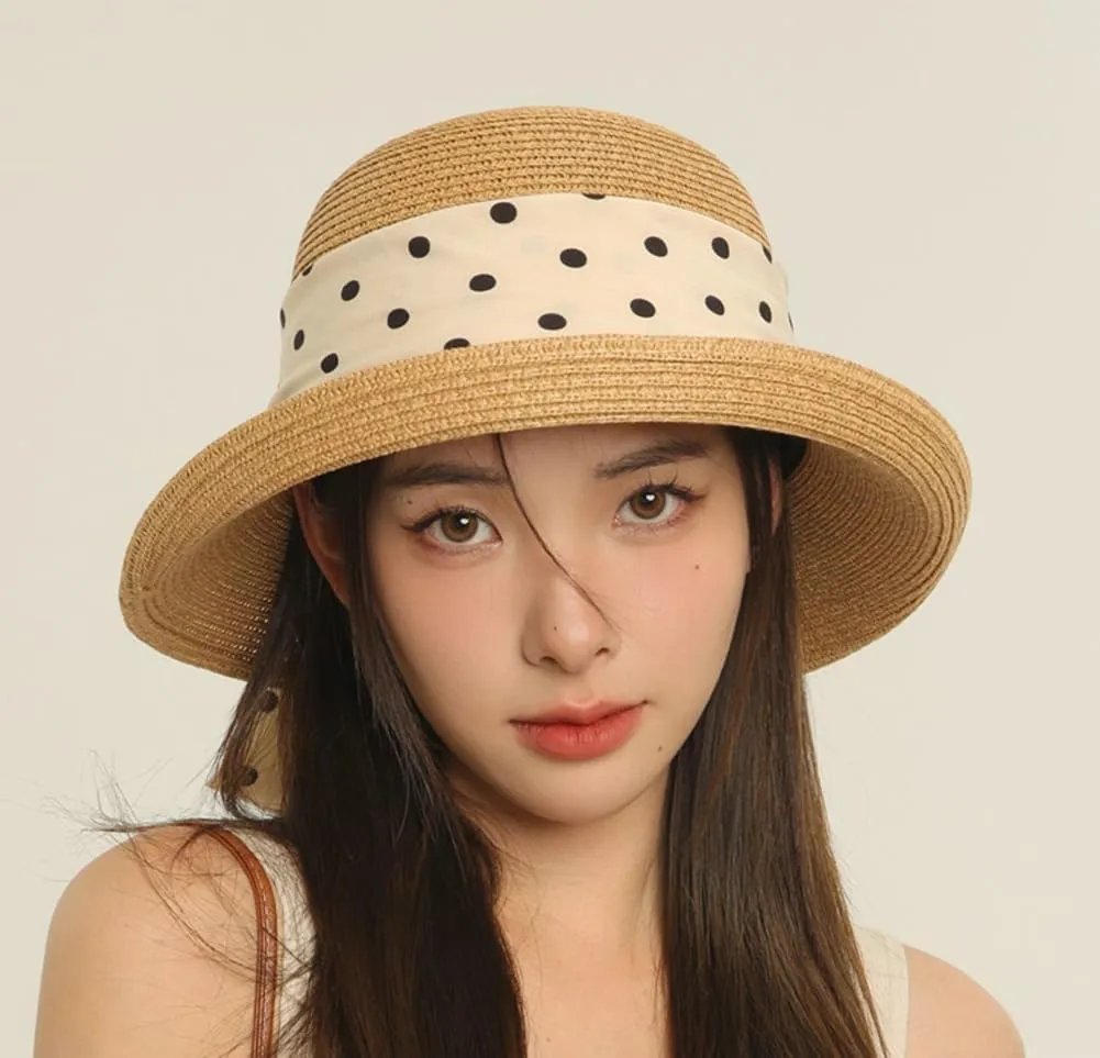 Wide Brim Visor Hats for Women Breathable Sun Hat Elegant Bow Hat Summer Straw Hat Beach Hats for Women Vacation Travel Hat