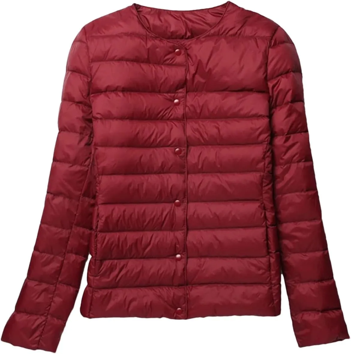 Winter Slim Women Duck Down Jacket Light Short Coat Thin Puffer Jacket Womens Lightweight Coat
