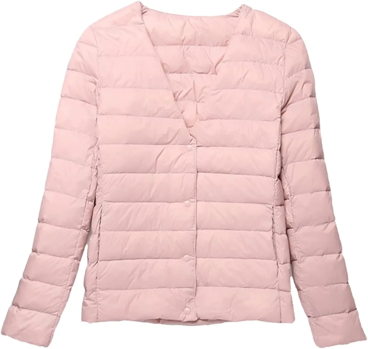Winter Slim Women Duck Down Jacket Light Short Coat Thin Puffer Jacket Womens Lightweight Coat