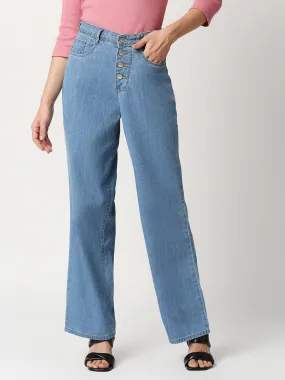 Women High-Rise Wide Leg Jeans