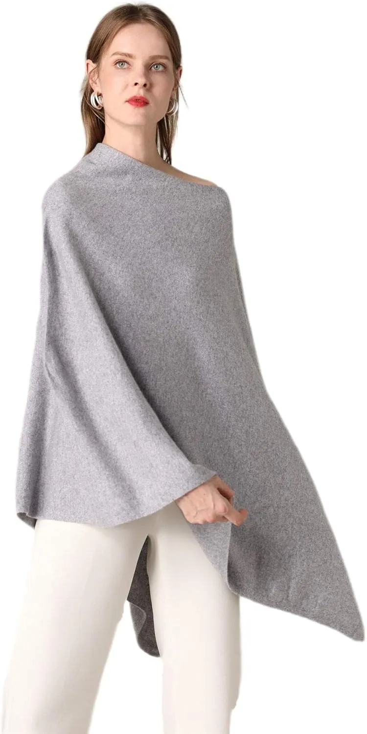Women's Knitted Scarf Poncho Sweater with Buttons Winter Warm Open Front Poncho light weight sweater wrap poncho cape